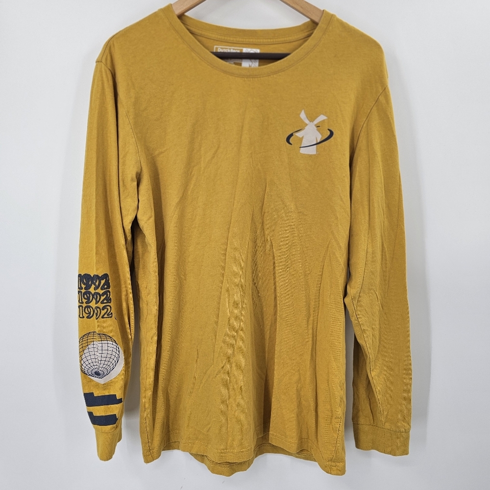 Dutch Brothers Gold Long Sleeve T-Shirt Size Medium